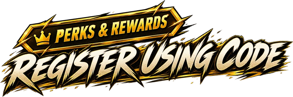 Perks & Rewards — Register using code